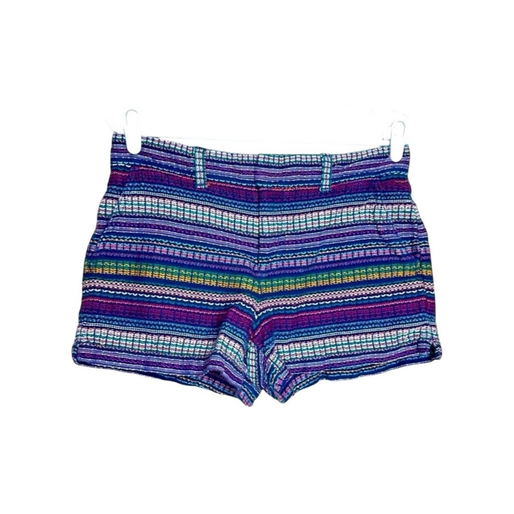 GAP Woven Multicolor Striped City Shorts Womens Size 4 Boho
